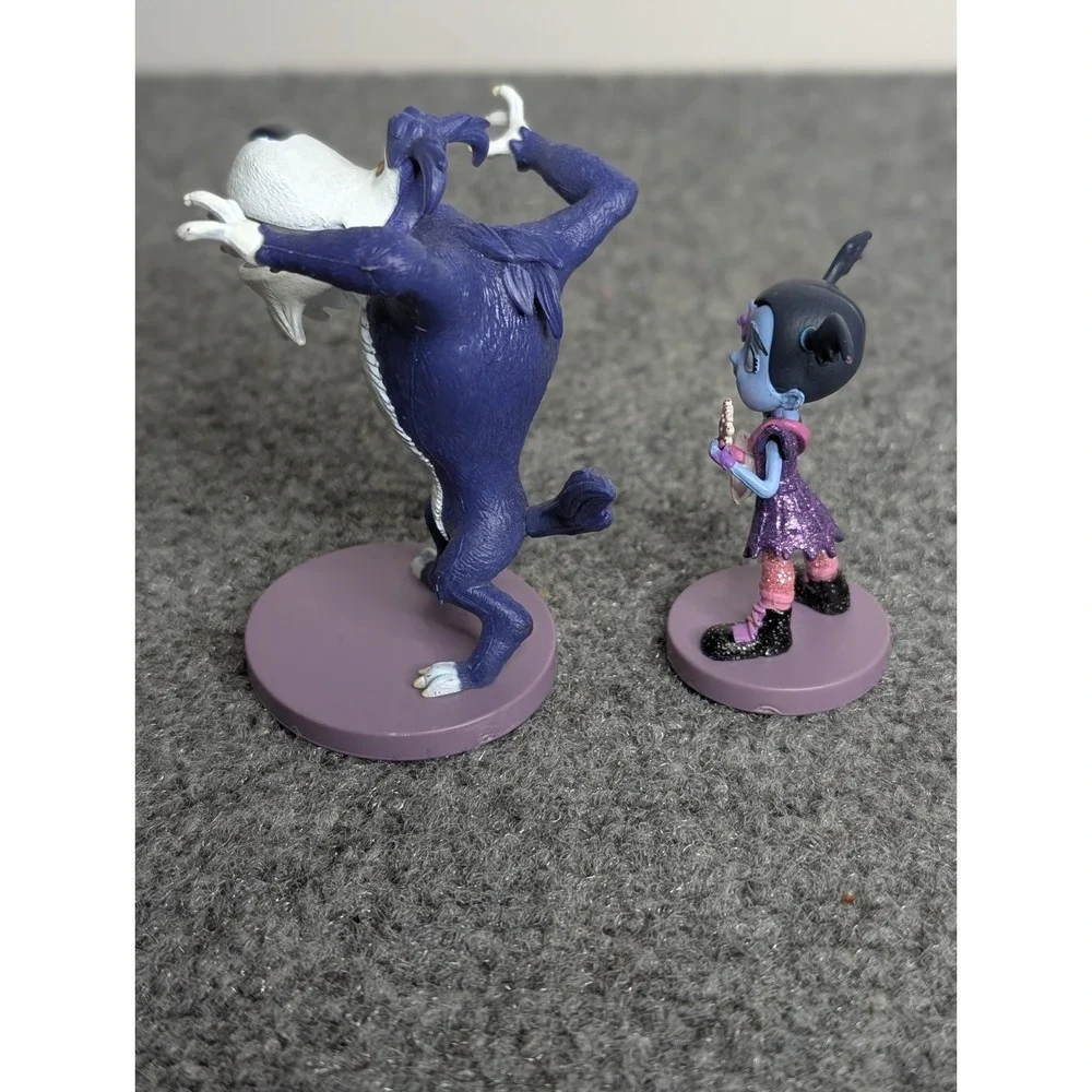 Disney Junior Vampirina PVC Figurines Glitter‎ Vampirina & Wolfie Cake Toppers